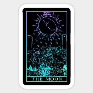 The Moon Tarot Card Sticker